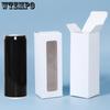 WTEMPO 10PCS 8.4*8.4*24.8CM Rectangular Transparent Window White Glass Cup Boxes Creative DIY Paper Gift Wrapping Boxes