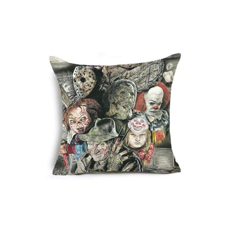 Чаки Кукла Хороший Парень Дизайн фильма ужасов Наволочка для подушки Чехол для подушки в ярких цветах