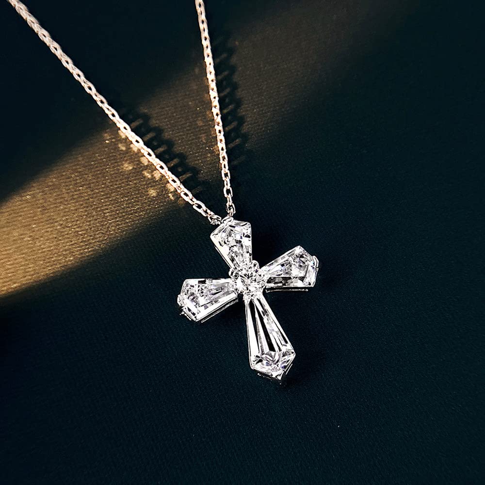 Cross Cross Metal 925 Birthday Made In Japan [JDE] Necklace, Women's Necklace, Hypoallergenic, Silver, Present,