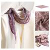 New Wool Silk Scarf for Women Fashionable and Versatile Long Strips  High-end Printed Neck Scarf Exterior