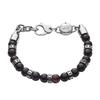Браслет мужской Diesel Agate Beads, черный, цветной (Модель DX1163040)