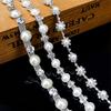 10 ярдов Цепочка со стразами Жемчужная вышивка Алмазные цепочки Аксессуары для шляп Свадебная вечеринка Подарок DIY Декоративная лента со стразами