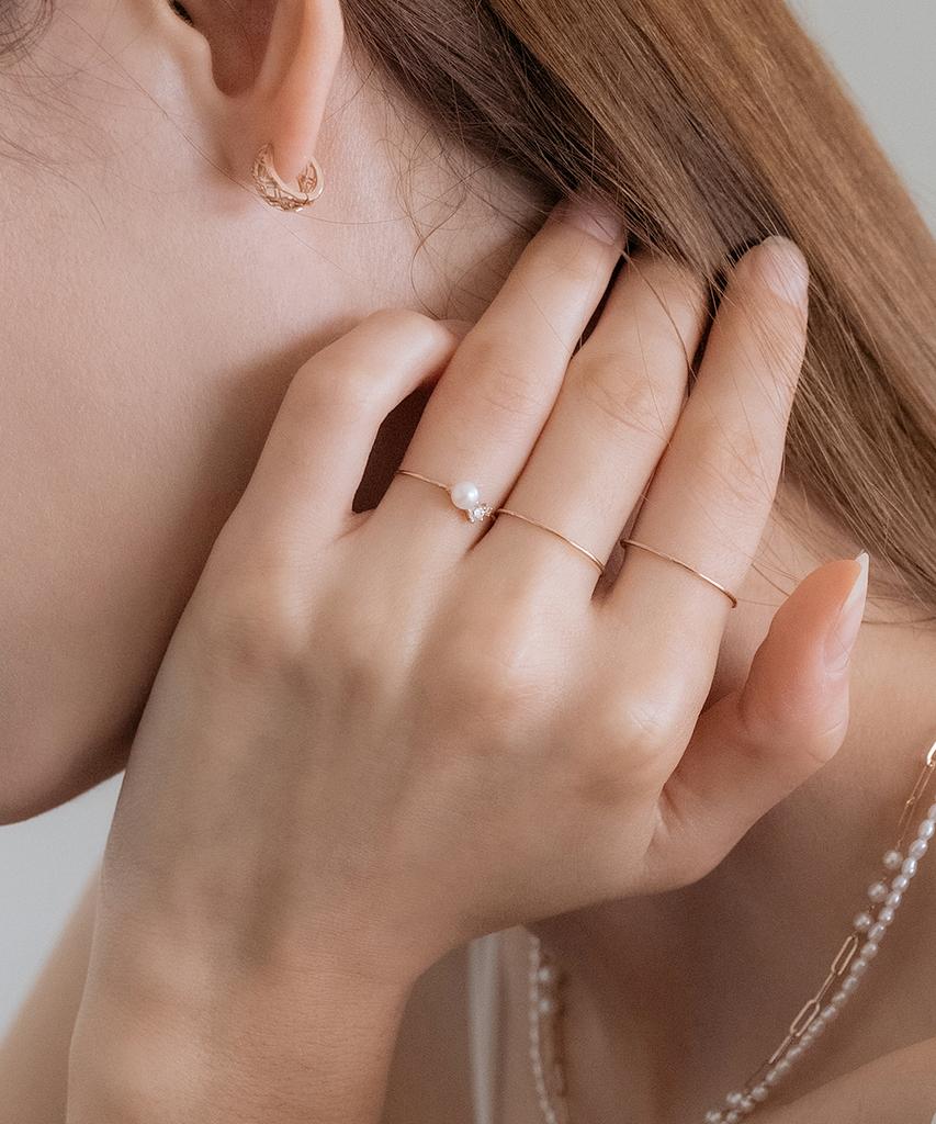 Mcel 14K Lucia Freshwater Pearl Ring