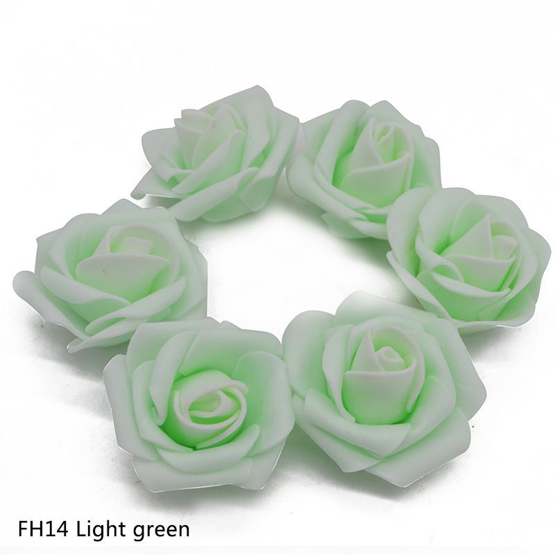 Дешевые 20 шт. разноцветных пенопластовых розовых цветков, искусственный букет роз, ручная работа, украшение для дома, праздничная вечеринка, альбом для вырезок