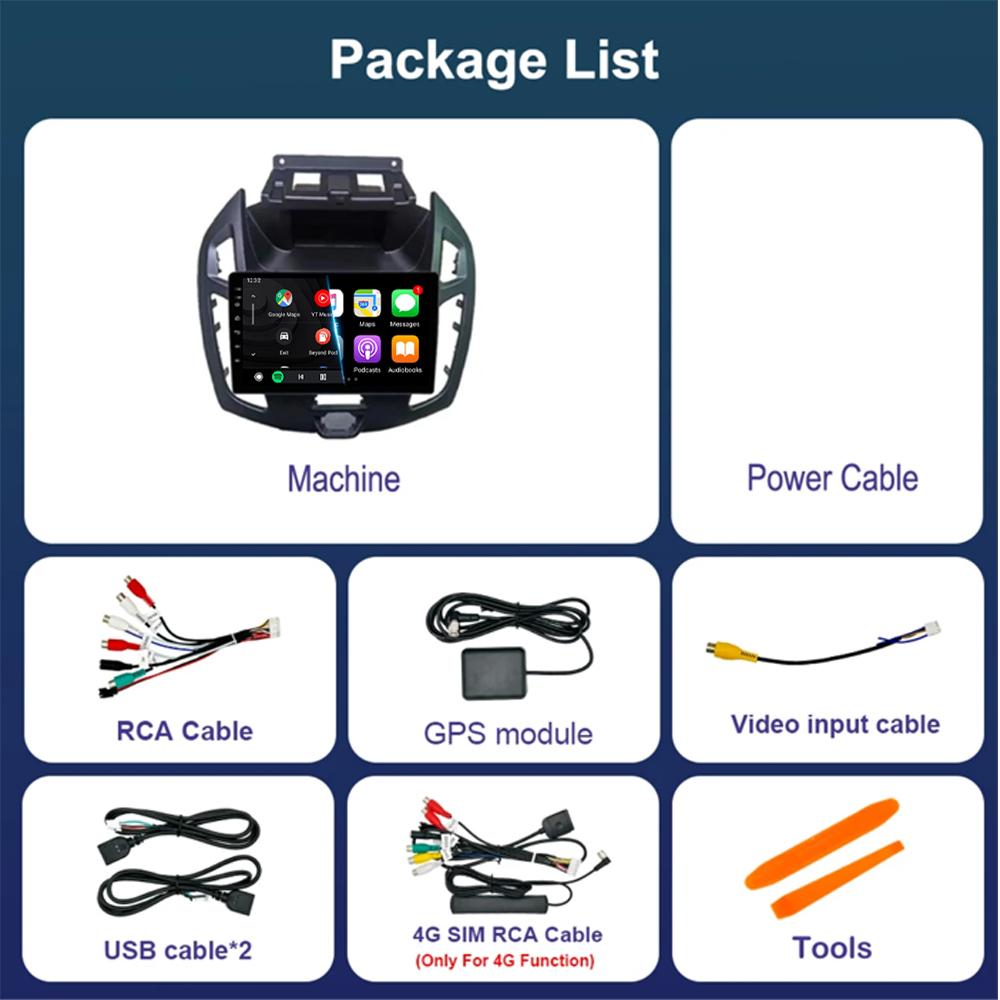 Для FORD TRANSIT Connect 2014-2019 Автомобильная стереосистема 9 дюймов Радио Android 14 Аудио CarPlay WITSON Multimídia Automotivo GPS WIFI BT DSP