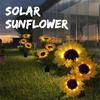 1/2pcs LED Solar Sunflowers Garden Decoration Flower Light Lawn Lamp Waterproof Landscape Light Home Decorative Solar Lantern