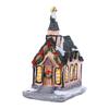 New Year Fairy Garden Miniatures Figurine Luminous Resin Craft Ornament LED Light Christmas Decoration Village House