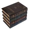 Book Trinket Vintage Style Textured Covered Gold Shade Storage Function Density Board Decorative Book Decoration for Home Small