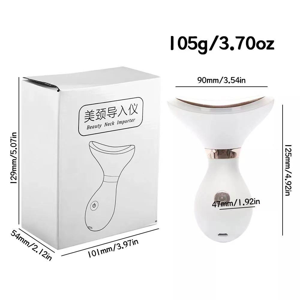 EMS LED Photon Уход за кожей Красота Инструмент для шеи Микротоковая подтяжка шеи Подтяжка лица Уменьшение двойного подбородка Для похудения лица Звуковой вибрационный массажер