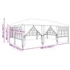 Party Tent White 600 x 400 x 266 cm Polyethylene