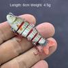 Deep Diving 6 Segment Fishing Lures 6cm 4.5g Plastic Hard Crank Mini Bionic Bait