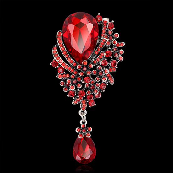 Brooch Pin Hollow Design Alloy Engagement Jewelry Brooch for Women