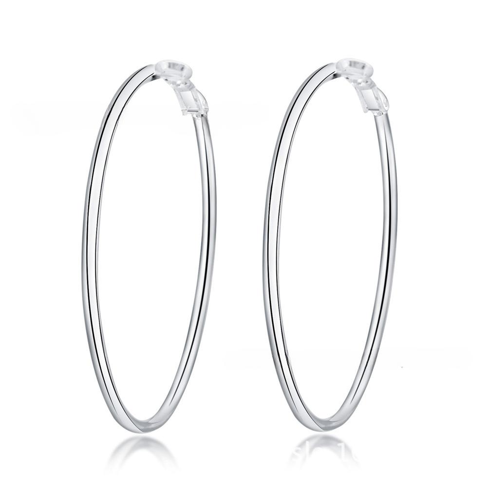 Посеребренные серьги, гладкие круглые серьги, серебряные серьги S925, серьги для ногтей, бутиковые украшения