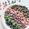 High-Temp Ceramic Glazed Round Spacer Beads for DIY Jewelry