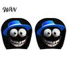 Wear-resistant Headrest Cover Funny Car Covers, Ice Silk Double Side Reusable Print, Stretchable Universal Auto Seat Neck Pillow Protector Breathable