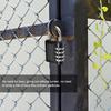 4-значный навесной замок с паролем и навесным замком для тренажерного зала(черный)