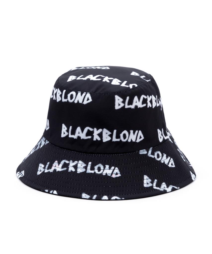 BLACKBLOND Vividi Граффити Логотип Двусторонняя Тарелка Ведро Шляпа (черный)