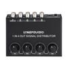 1-in-4-out Stereo Audio Amplifier Amp Signal Distributor 1 Channel Input 4 Channels Output RCA
