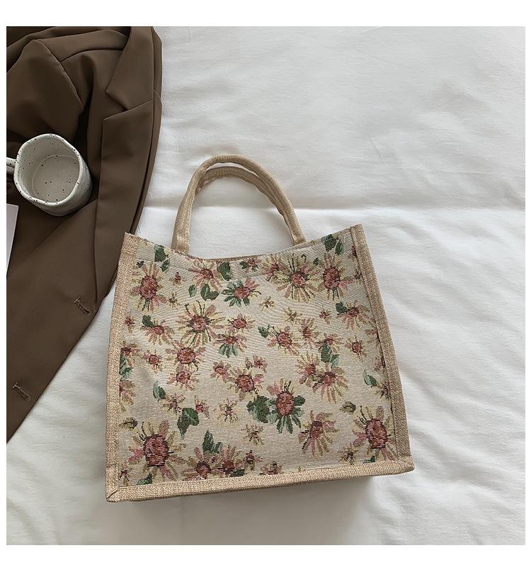 Холщовая сумка большой вместимости женская 2025 новая модная универсальная сумка-тоут для работы