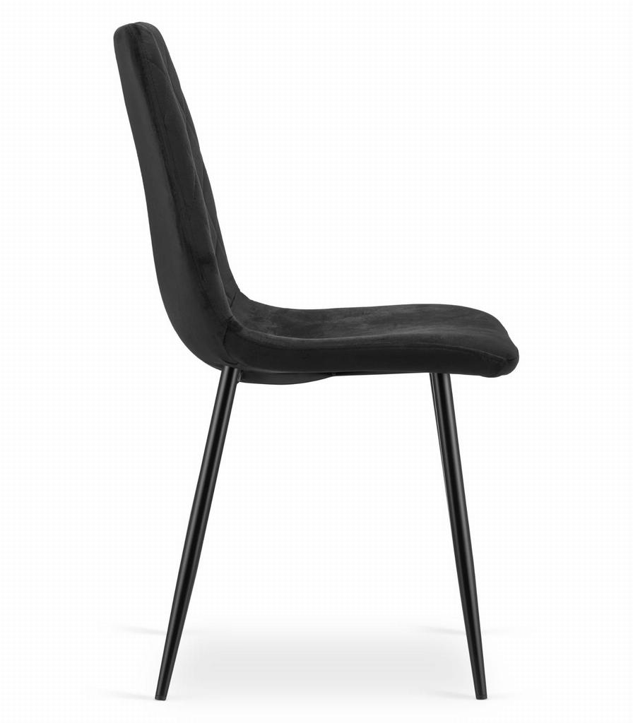TURIN chair - black velvet x 3