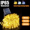 300LED Solar Rope Strip Light Outdoor Waterproof Fairy Light Strings Christmas Decor for Garden Lawn Tree Yard Fence Pathway