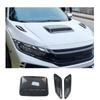 A03E-Car Air Flow Intake Hood Scoop Vent Bonnet Decor Cover Center Side Air Outlet Hood Auto Exterior Accessories Universal