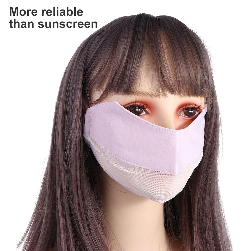 For Men For Women Eye Protection Face Scarves Sunscreen Veil Anti-uv Face Cover Ice Silk Face Scarf