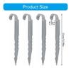 4Pcs Garden Landscape Anchoring Stakes Trampoline Anchors Metal Tent Trampoline Ground Stake For Swing Yard Enduring