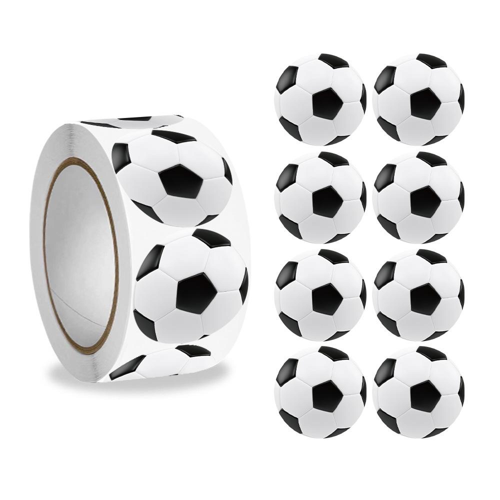1000 наклеек/штука, 1 дюйм, Футбол, Баскетбол, Игры с мячом, Школьные наградные наклейки, Наклейки для украшения спортивной вечеринки, Наклейки на спортивную тематику