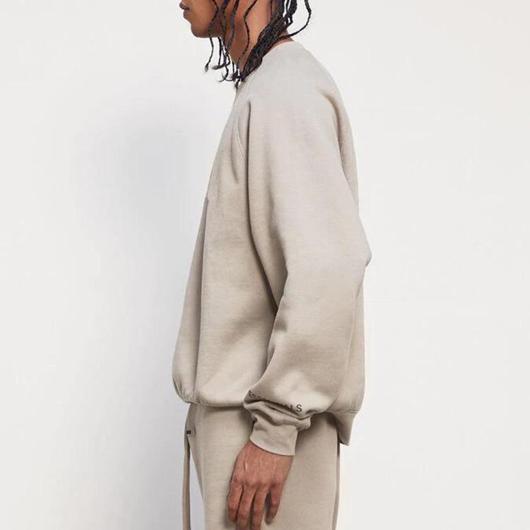 Fear of God Essentials Флисовая толстовка с круглым вырезом FW20 Унисекс Топы Бежевый FOG-FW20-311