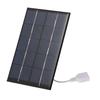 2W 5V Portable Solar Charger With USB Port Monocrystalline Silicon Compact Solar Panel Phone Cellphone Power Bank