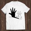 Кролик Ручная Теневая Арт Крутой Подарок Футболка T Shirt C530