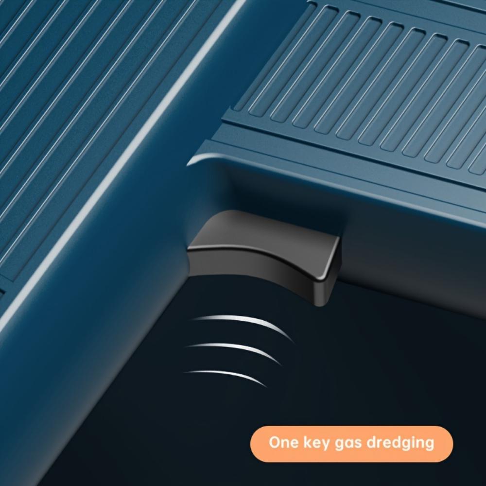 Toilet Drain Dredger, Toilet Drain Plug Set, Stainless Steel High Pressure Pneumatic Drain Gun with Visual Barometer, for Bathroom Kitchen Floor Drain