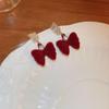 Серьги Ancola «Серебряная Игла» с Красным Сердцем – Модные, Роскошные и Элегантные для Осени/Зимы 2025