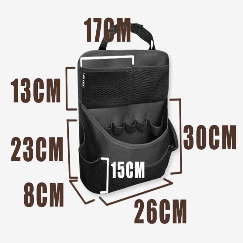 Органайзер для багажника автомобиля, регулируемая сумка для хранения на заднем сиденье, сетка, большая вместимость, многофункциональные Оксфордские органайзеры на спинку автомобильного сиденья, универсальные