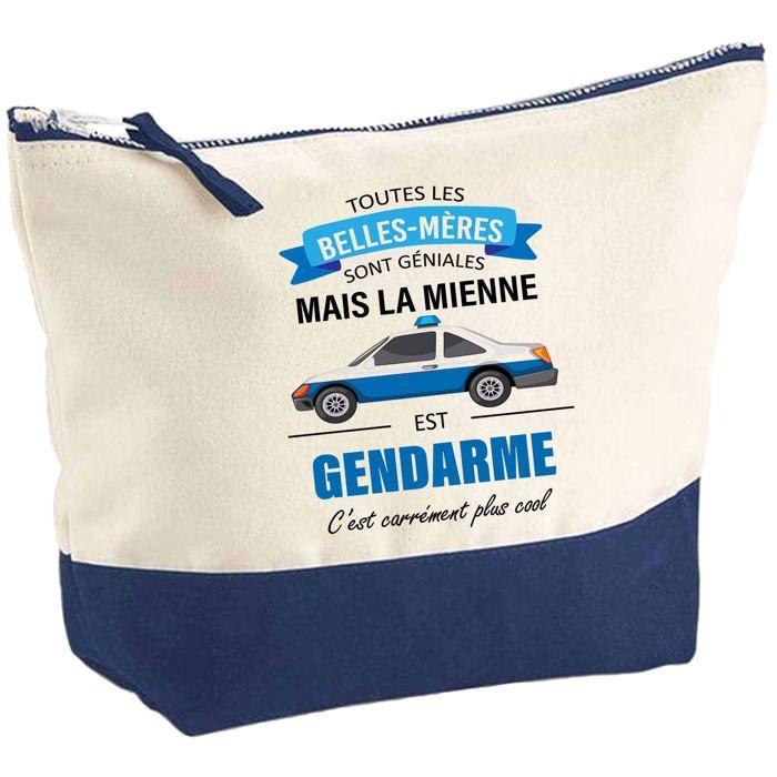 Trousse de maquillage - PLANETEE - Belle-Mère Gendarme - Grand format - Coton - Impression HD - Fabriquée en France
