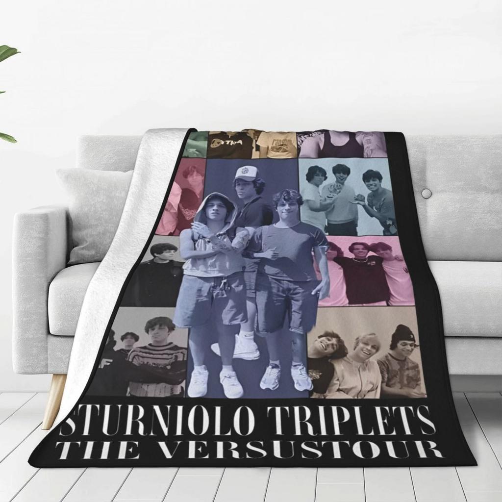 Плед с тройняшками Стурниоло The Eras Tour Плюшевый Новинка Теплый Плед для Дома Лето