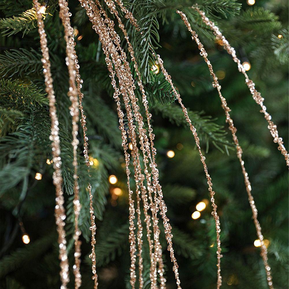 Блестки Искусственные рождественские блестящие ветки 90 см елочные украшения Домашнее украшение