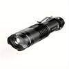 Mini LED Torch, Waterproof Portable Torches, Super Bright Adjustable Focus Flashlight With Clip, Switching Quickly 3 Lighting Modes