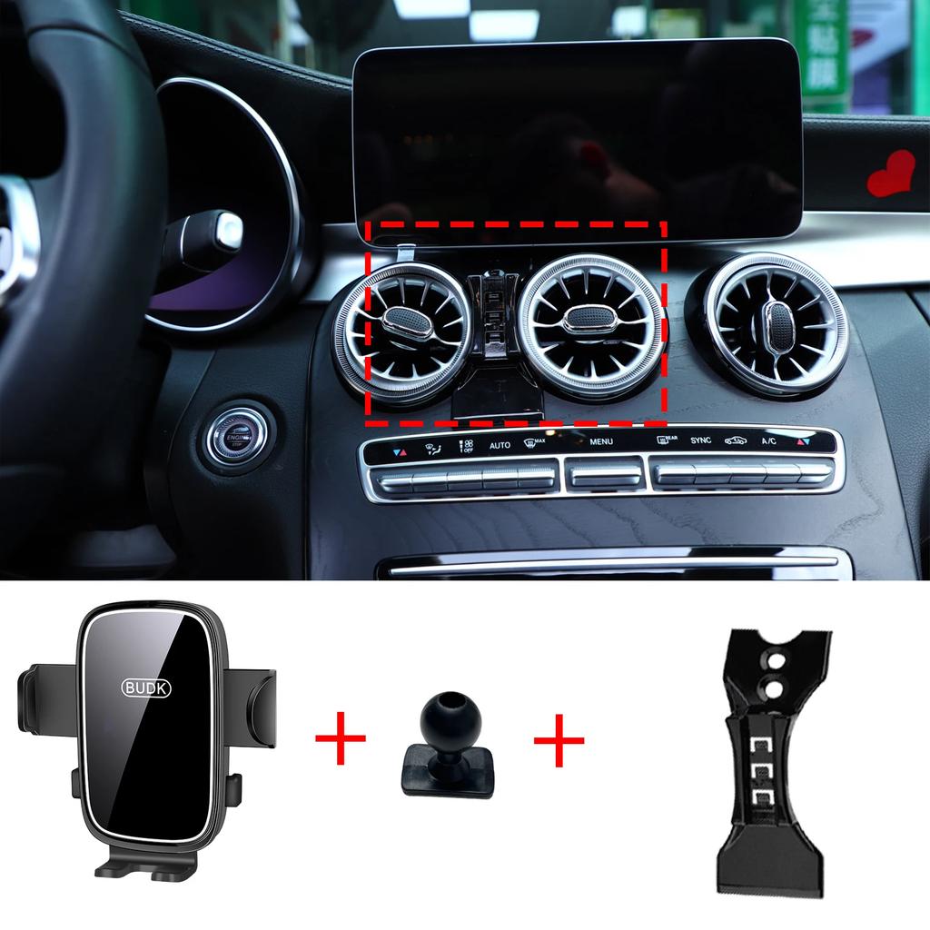 Car Mobile Phone Holder for Benz GLC X253 C253 2015 2016 2017 2018 Accessories GPS Bracket Navigation Stand Auto