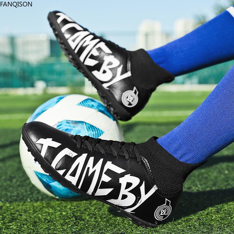 31-48 Мужские/женские футбольные бутсы Резиновая мягкая подошва с короткими шипами Искусственный газон для соревнований в помещении Профессиональные детские футбольные бутсы