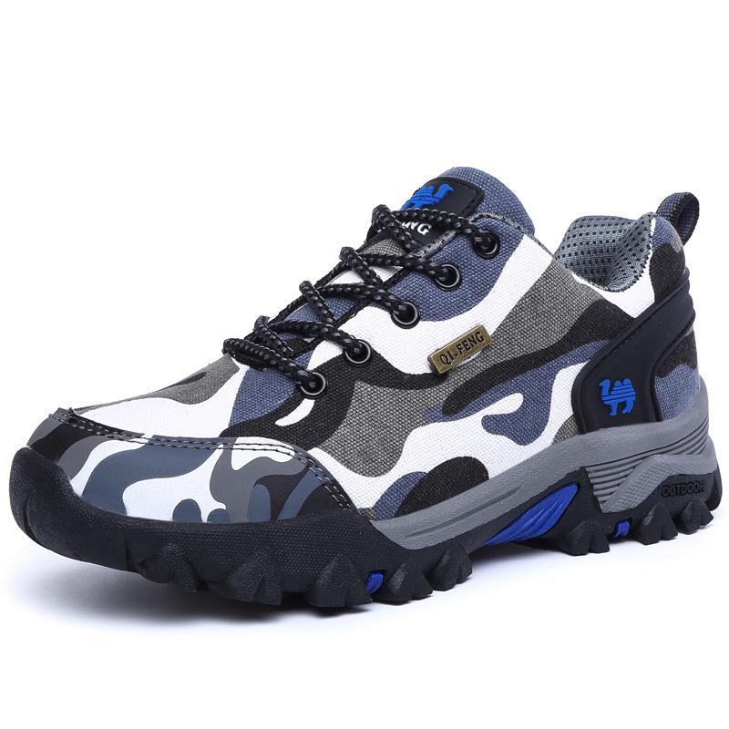 Mountaineering Shoes Sports Shoes Men's and Women's Shoes Training Shoes Army Training Outdoor Camouflage Breathable Wear-resistant Non-slip Casual Tr
