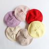 Artist Painter Bonnet Children Warm Beret Knitted Baby Beret Hat Vintage Princess Cap  Girls
