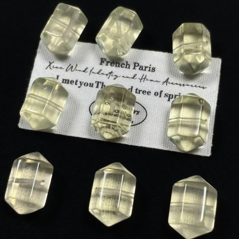 Браслет из натурального лимонно-желтого цитрина, бусины с двойным острым концом - Шестигранный столбик, ювелирный аксессуар