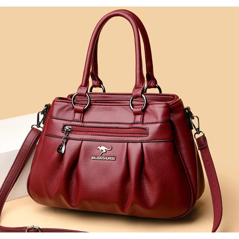 Вместительная сумка-тоут для женщин/Кожаная Женская/Женская Кожаная Сумка с Драпировкой