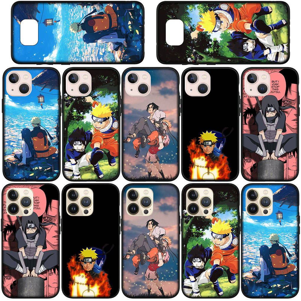 Чехол для телефона Samsung Galaxy S25 S24 S23 iPhone 16 15 Xiaomi Redmi Note 14 13 12 16E 11 Pro Max XR OPPO Moto Huawei Comics Uchiha Sasuke Naruto Cover