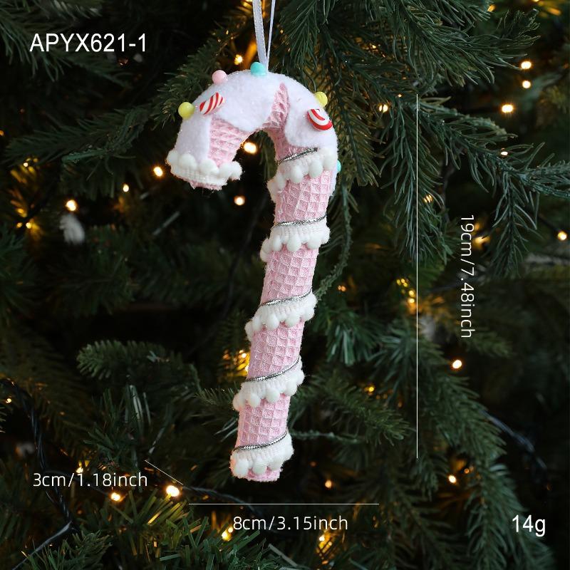 New Christmas Ornaments Cute Pink Cartoon Macaron Foam Candy Christmas Tree Pendant Pendant Props