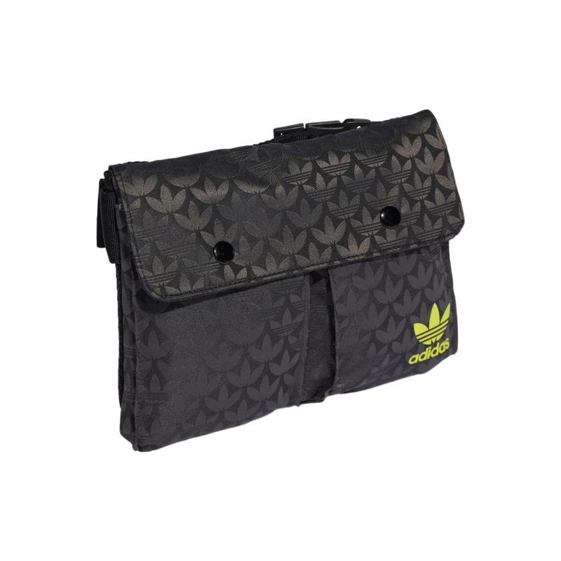 adidas Сумки на одно плечо из переработанного материала в стиле пэчворк, жаккардовые, обычные, женские, черные, Adidas II3415