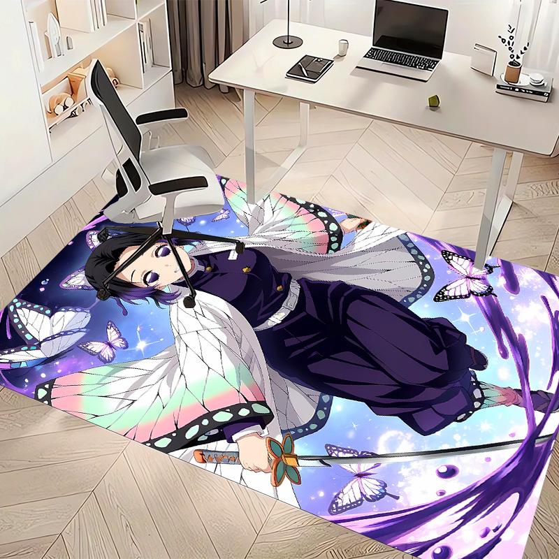 Demon Slayer characters2 Printed Absorbent Washable Carpet, Non-Slip Bathroom Mats, Kitchen Rugs, Yoga Mat,Living Room Entrance, Camping Picnic Rugs