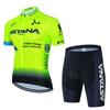 ASTANA Mens Cycling Jersey Set Short Sleeve Road Bike Kit Breathable Quick-Dry Lycra Performance Wear